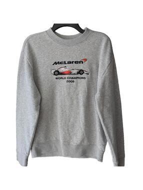 Hollister McLaren F1 2008 Championship Pullover Grey Sweatshirt Racing Crewneck